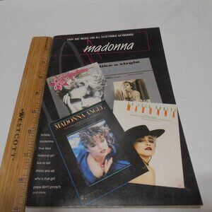 VTG MADONNA EASY ABC SHEET MUSIC BOOK FOR ELECTRONICE KEYBOARDS LIKE A VIRGIN 🎵